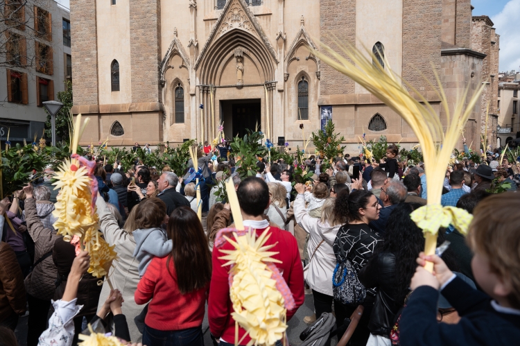 La plaça Sant Roc, durant la benedicció | Roger Benet