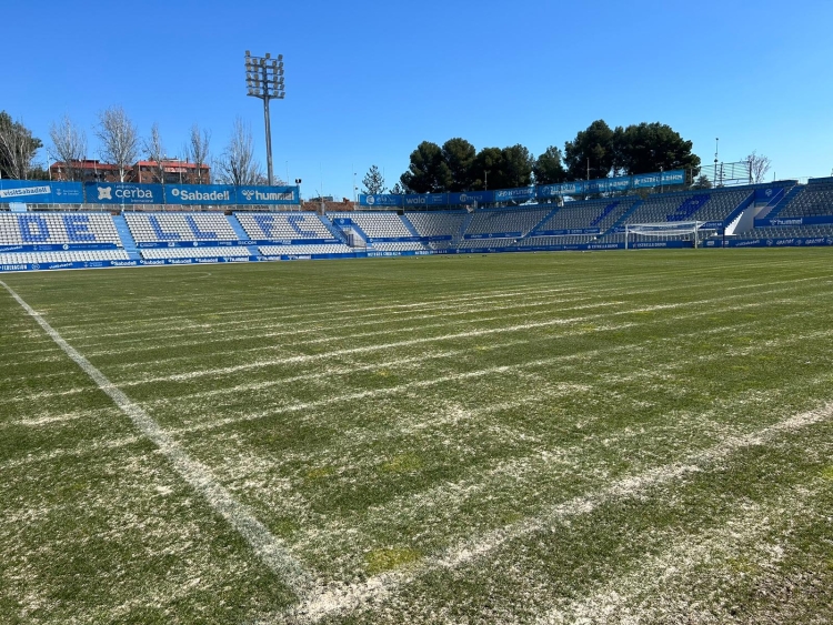 La gespa de l'estadi no es trepitjarà durant tota la setmana | Pau Vituri