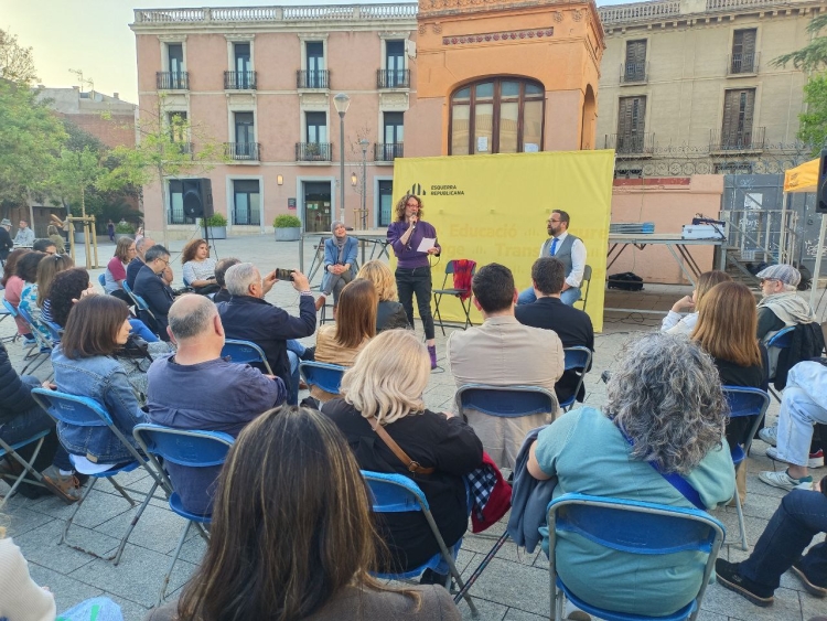 L'acte de precampanya d'ERC a la plaça del Gas | Karen Madrid