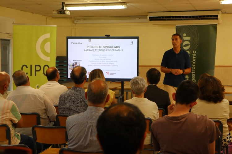 El gerent, Jordi Garcia, presentant la nova instal·lació