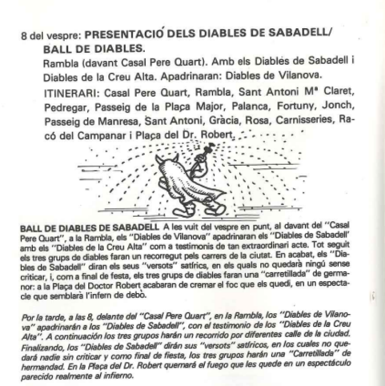 Programa Festa Major 1983