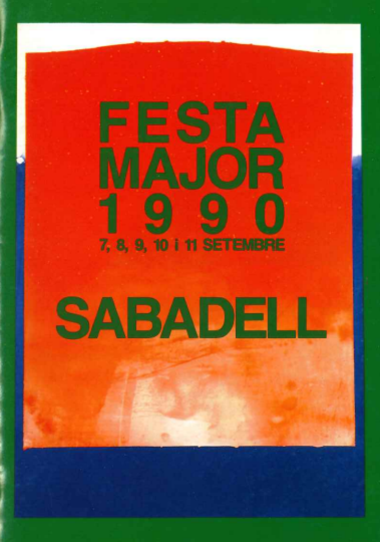 Programa Festa Major 1990