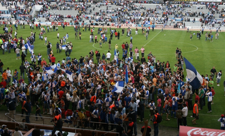 Com ahir, el Sabadell-Alcoyano també va acabar amb invasió de camp | Arxiu RS