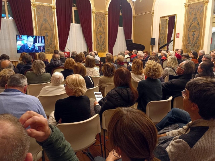 Instant de la presentació de 'El Sabadell de...', al Teatre Principal | Karen Madrid