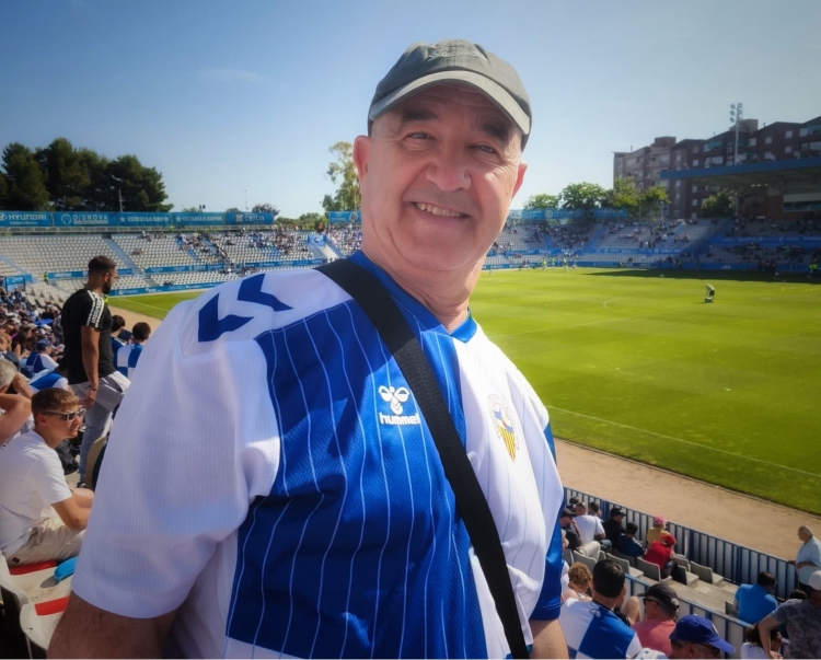 Benito González ahir a l'interior de l'estadi creualtenc | Cedida