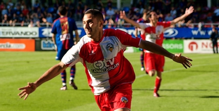 Marc Fernández celebrant l'inoblidable gol de l'ascens a Ipurua | Pedro Salado