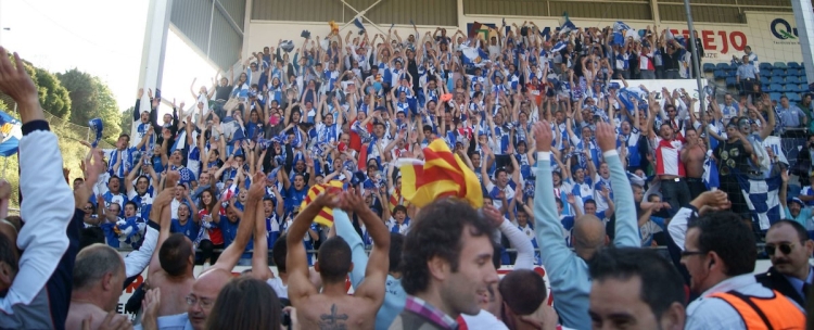 Afició arlequinada celebrant l'ascens fa 14 anys | Pedro Salado