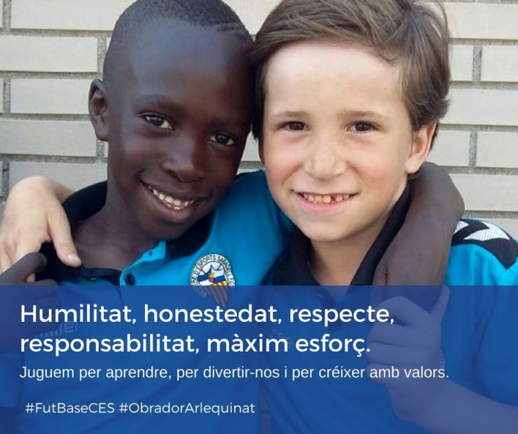 Cartell del FutBaseCES publicat l'abril de 2018 amb Fode Diallo com a protagonista