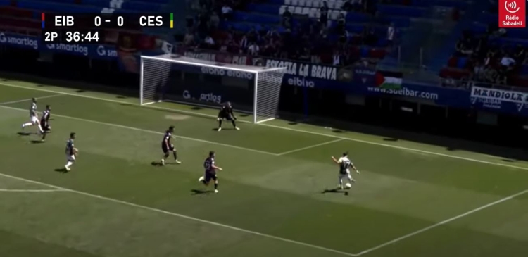 Ton Ripoll assistint Peque Polo en l'acció del 0-1 | RS
