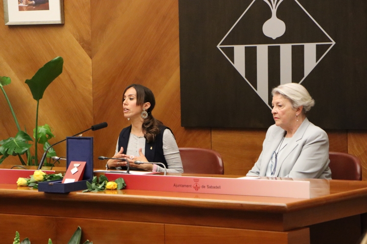 Marta Farrés i familiars d'Argemí