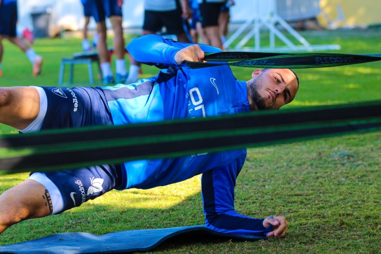 Rubén del Campo en un entrenament aquesta setmana | UCAM