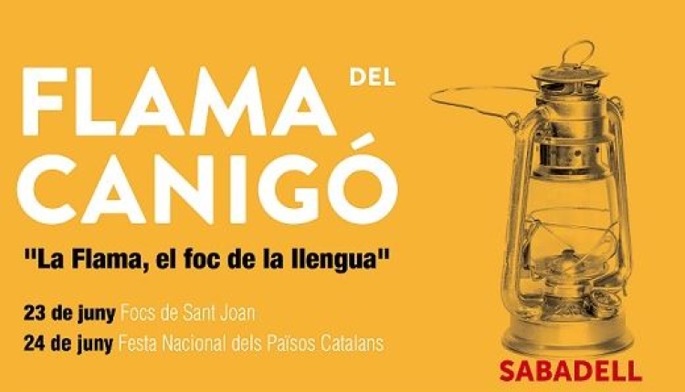 Cartell de l'acte de la Flama del Canigó
