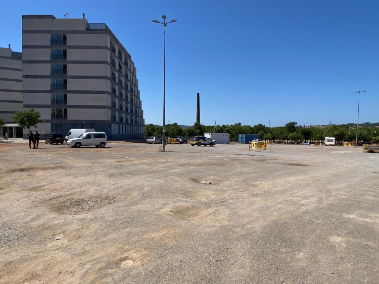 Estat actual del solar on es projectarà la residència