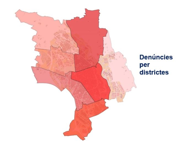 Punts amb més denúncies VMP durant el 2024
