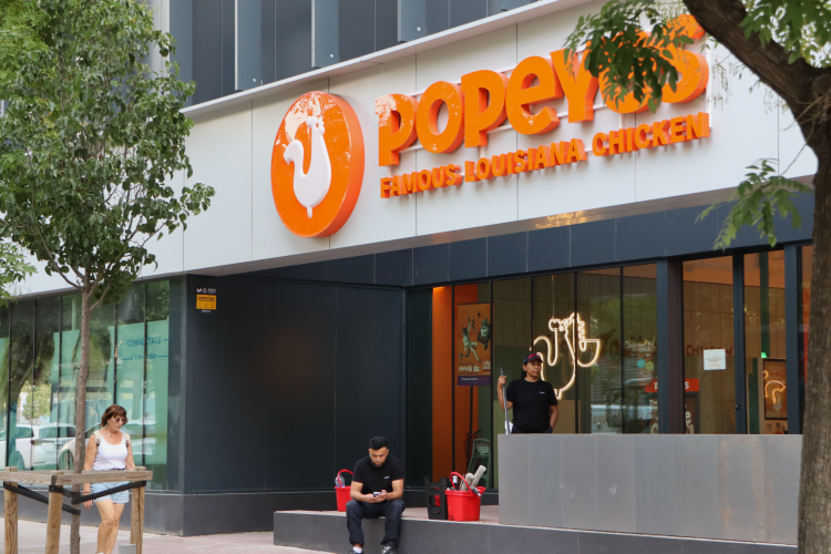 L'establiment de Popeyes, ja obert