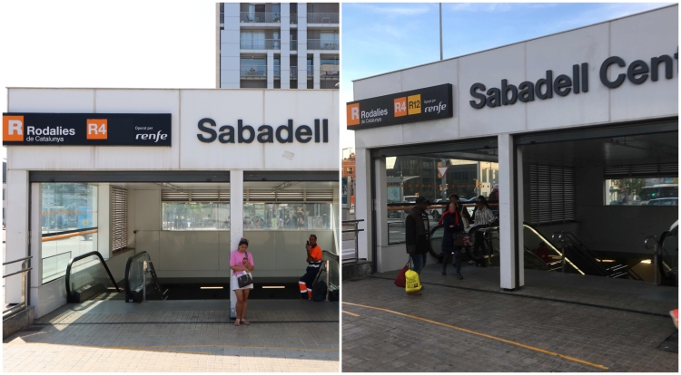 L'estació de Sabadell Centre, abans i després del canvi 
