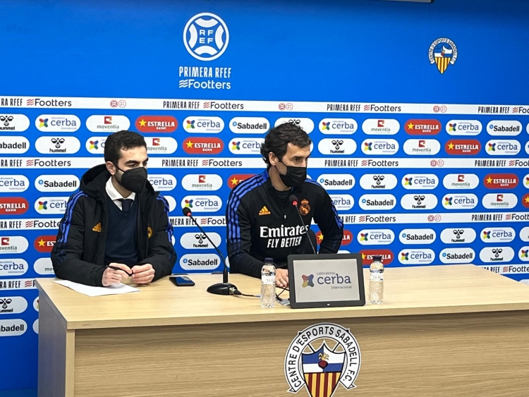 Raúl González Blanco, encara en etapa de restriccions per la Covid, a la sala de premsa Miguel Quereda | Adrián Arroyo