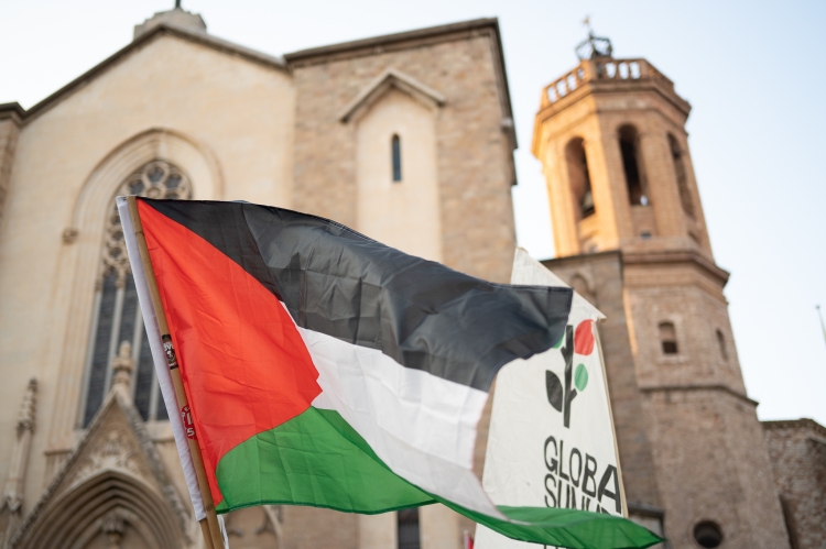 Bandera palestina a Sant Roc | Roger Benet