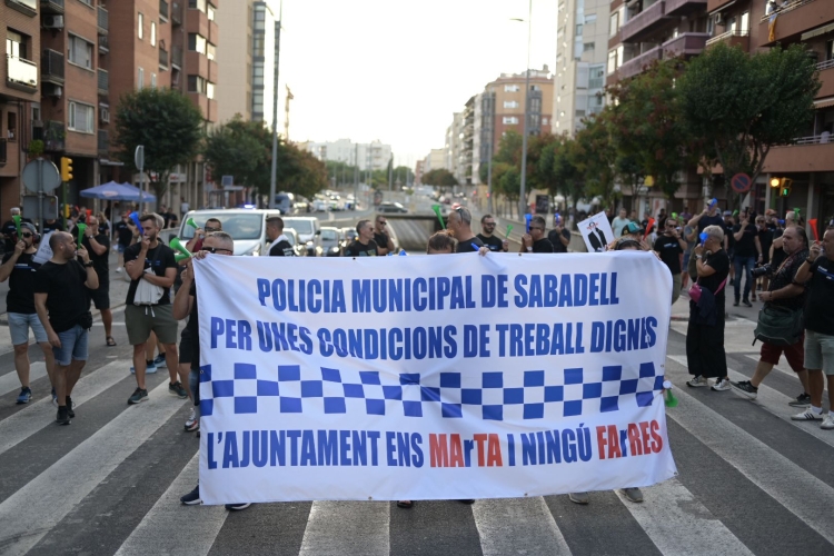 La manifestació a la Gran Via