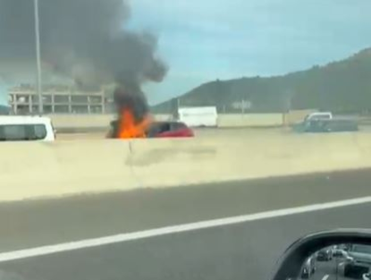 Una imatge de l'incendi