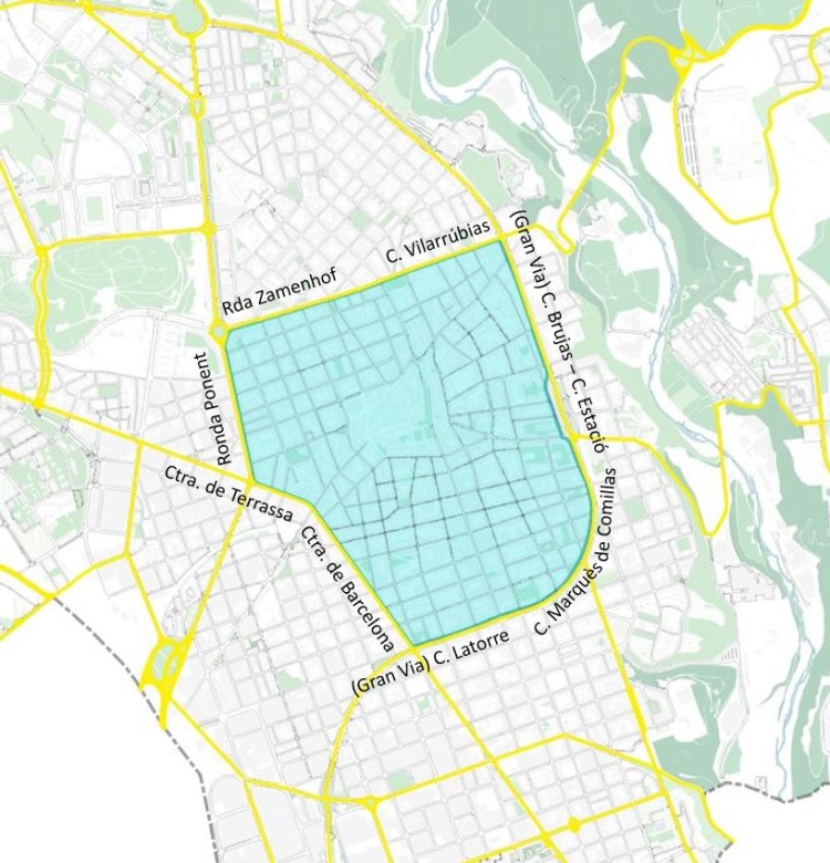 El mapa de la ZBE