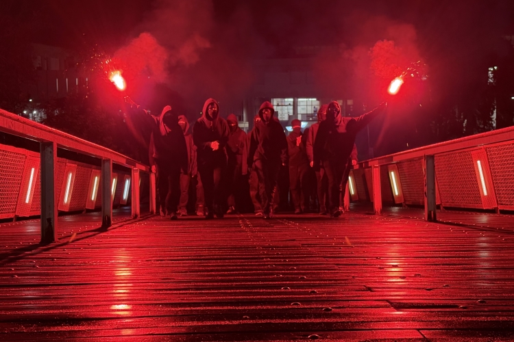 Piquets bloquejant l'accés al campus de la UAB | Albert Segura (ACN)