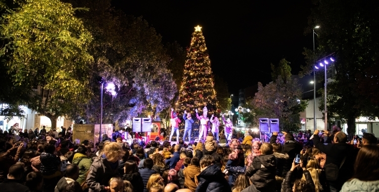 Les llums de Nadal en la seva estrena l'any passat | Arxiu