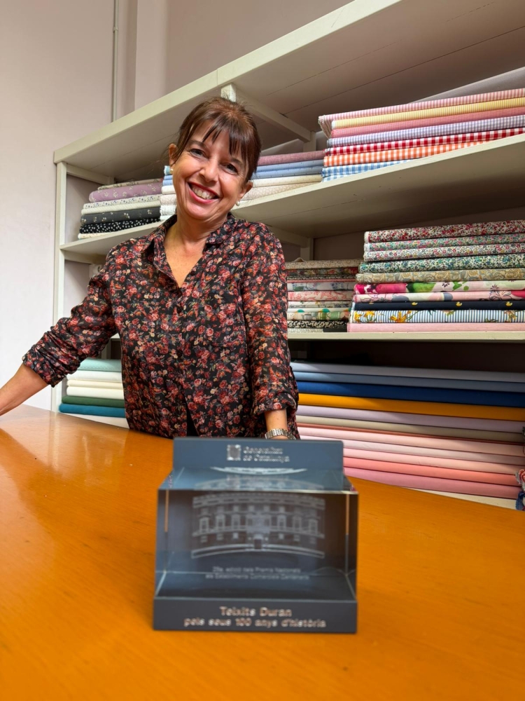 Carlota Sánchez Massana amb el reconeixement