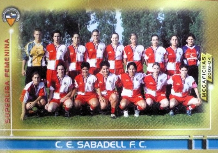 El Sabadell, en un dels primers cromos de futbol femení | Todo Colección