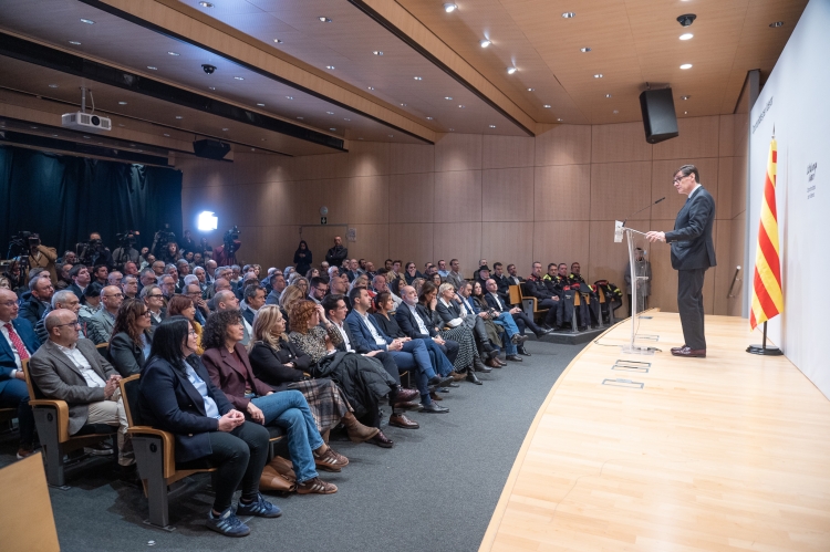 Salvador Illa durant la seva conferència 