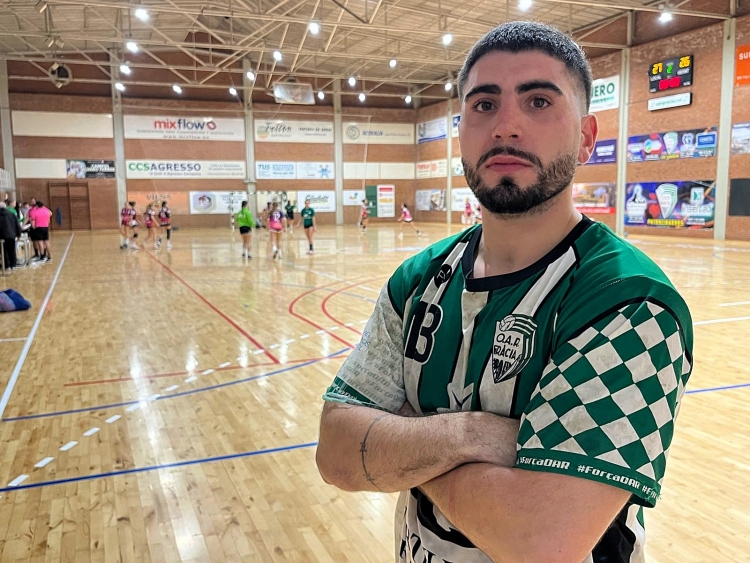 Dani Peiró al carrer Boccaccio després del triomf davant el 'Sanes' | Adrián Arroyo