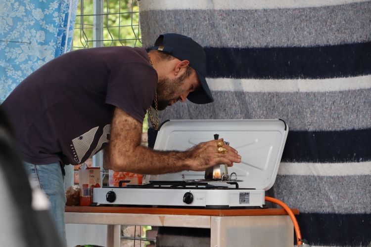 Un d'ells, amb el fogonet que tenen