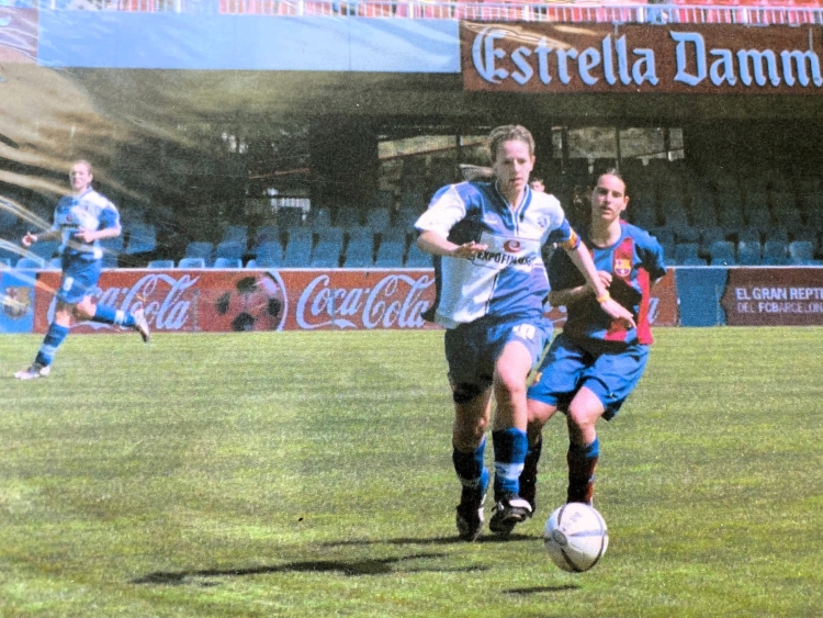 Noemí Rubio en un Barça-Sabadell al Mini | Cedida