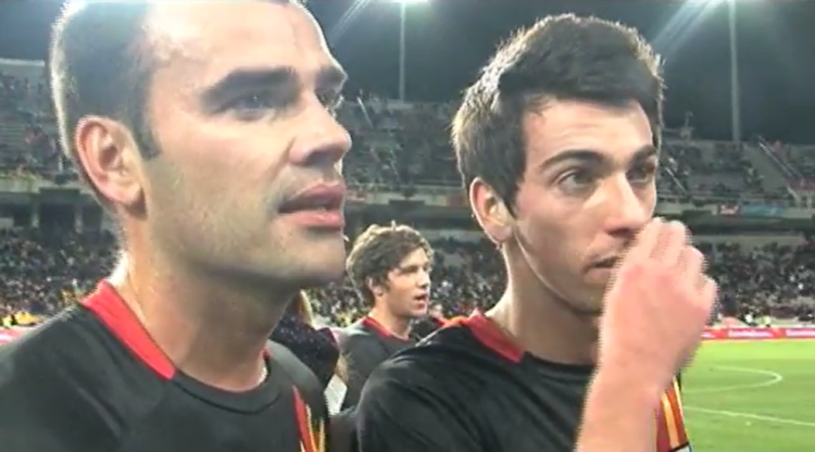 Albert Puigdollers i Isaac Cuenca el desembre del 2011 a Montjuïc | Dorsal10