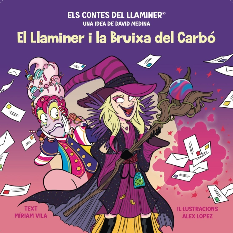 La portada del conte 'El Llaminer i la Bruixa del Carbó"