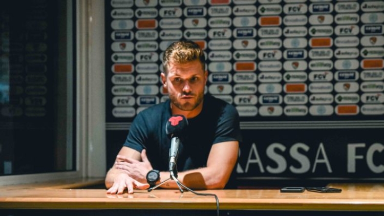 Costa a la sala de premsa de l'Olímpic després de golejar el Terrassa | BFutur