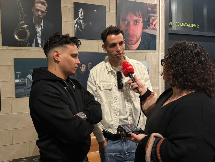 Lil Didi i Bandam durant l'entrevista a RàdioSabadell