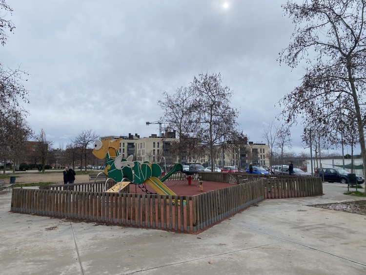 Una de les àrees de jocs infantils actuals del Parc d'Odessa
