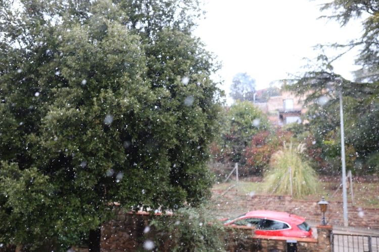 A Sant Llorenç Savall la nevada ha estat menys intensa | Dídac Pérez