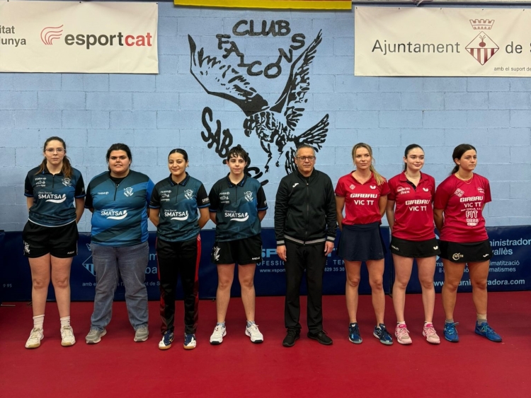 Les jugadores de Falcons en un partit de lliga | Cedida