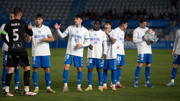 Samarreta d'ànim a José Ortega abans del Sabadell-Torremolinos | Roger Benet