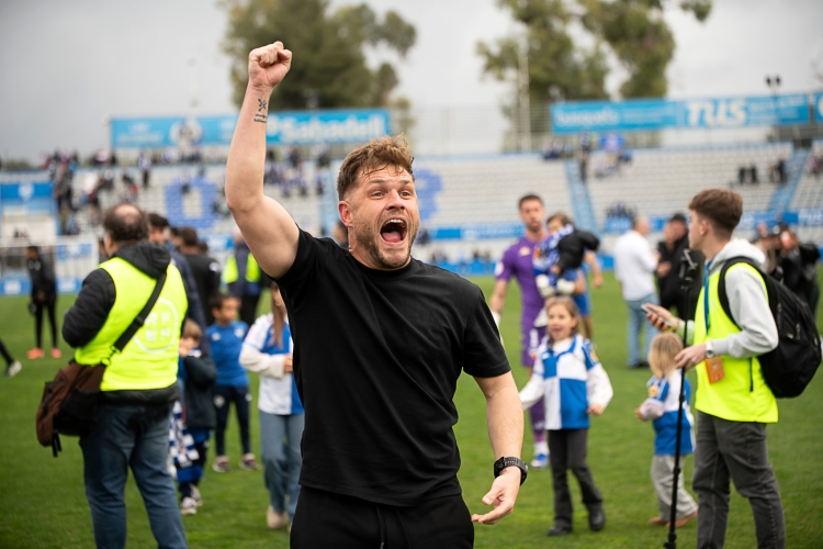 Ferran Costa dissabte passat celebrant pletòric | Roger Benet