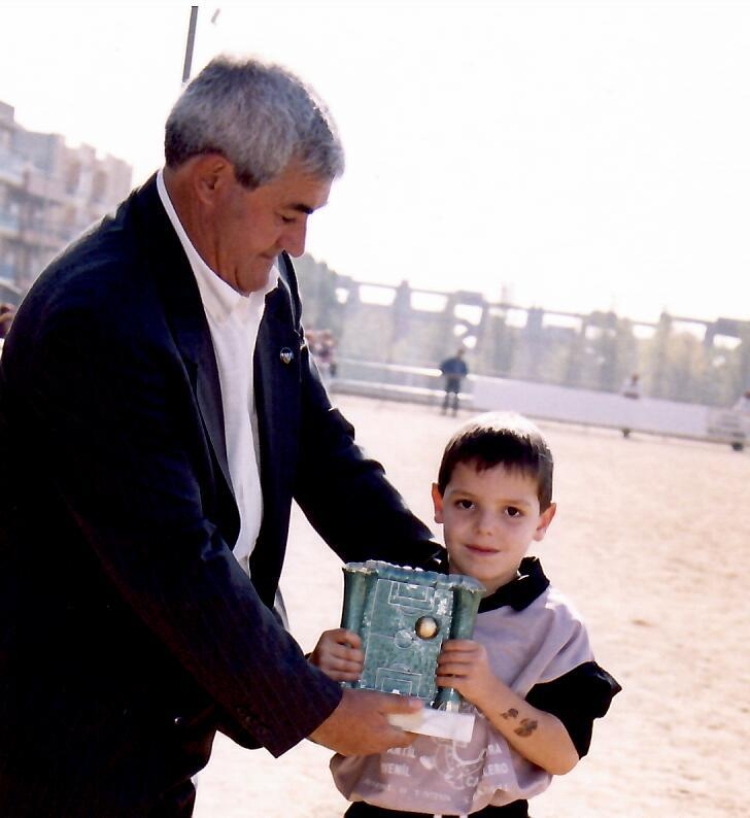 Del Valle en una entrega de trofeus al Municipal de Can Rull | Cedida