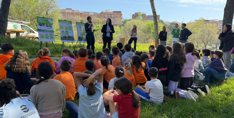 Alumnes de l'Escola Can Llong