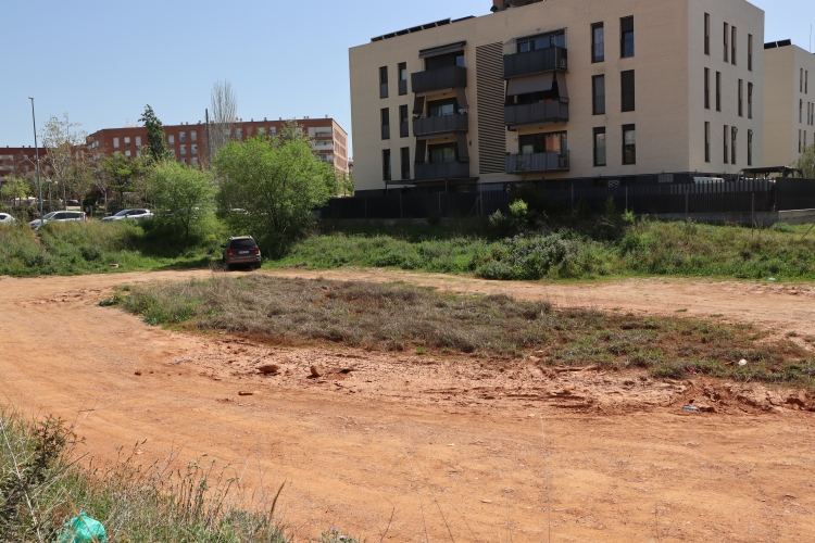 El solar del carrer Berlín, on hi anirà una de les promocions 