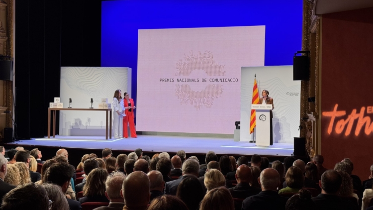 Farrés, en el seu discurs durant la gala