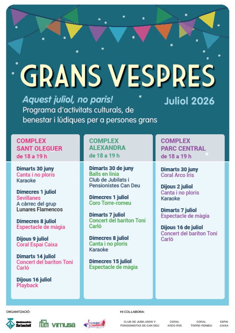 Programa Grans Vespres