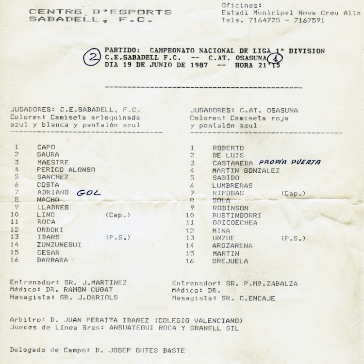 Alineacions