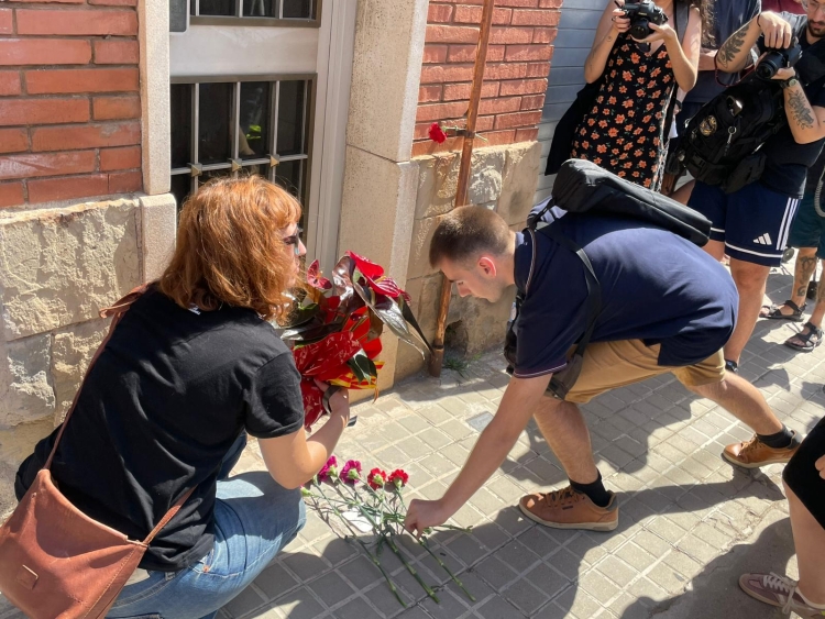 Homenatge a la miliciana sabadellenca Maria Garcia