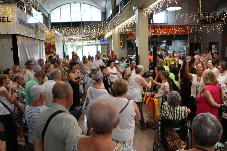 Sorteig de productes durant la festa d'aniversari 